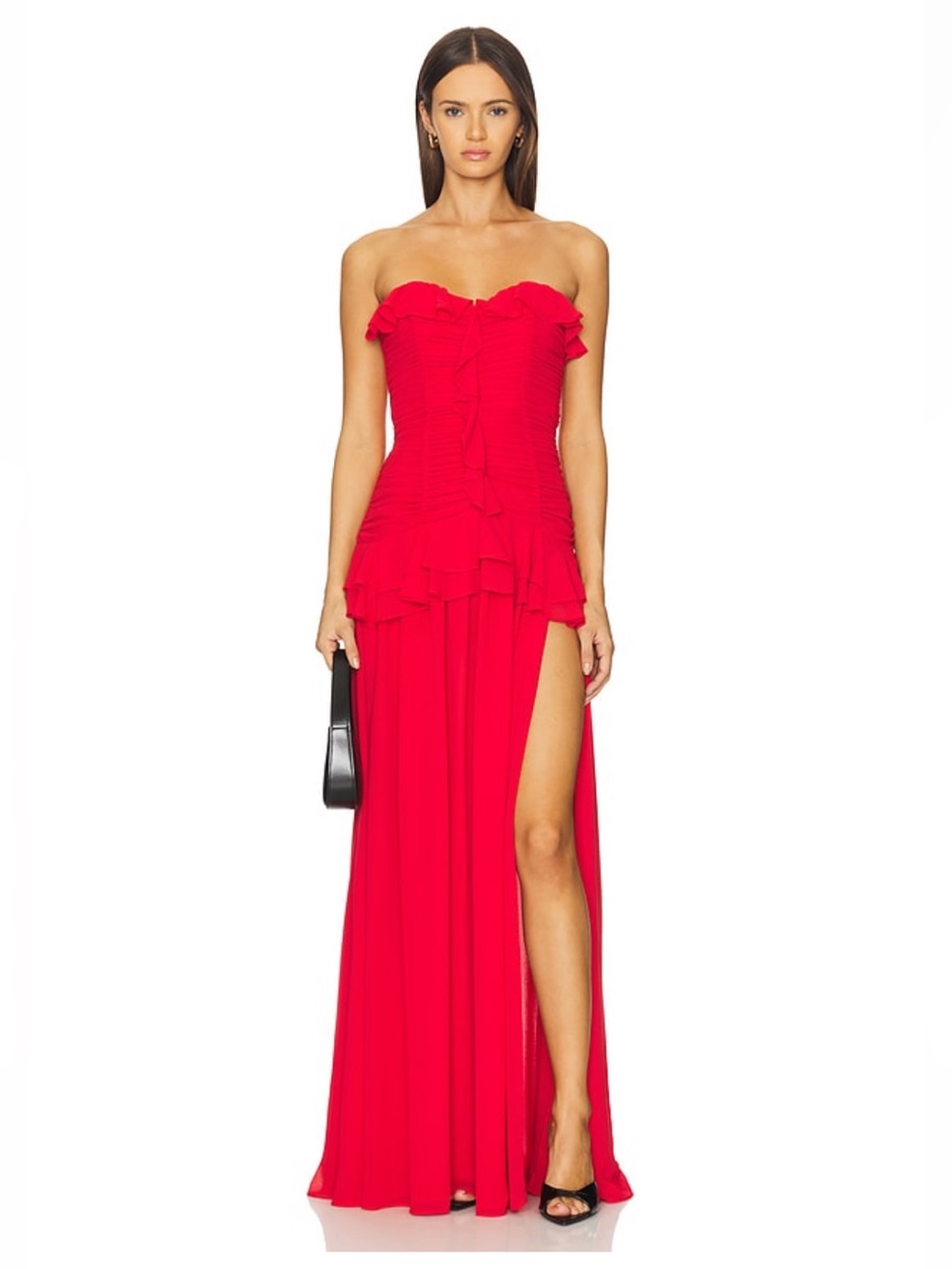Lovers + Friends Maddie Gown in Red